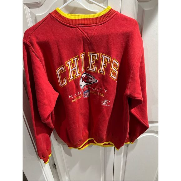 VINTAGE 90S NFL KANSAS CITY CHIEFS LOGO ATHLETIC PROLINE SWEATSHIRT Med - Picture 9 of 9